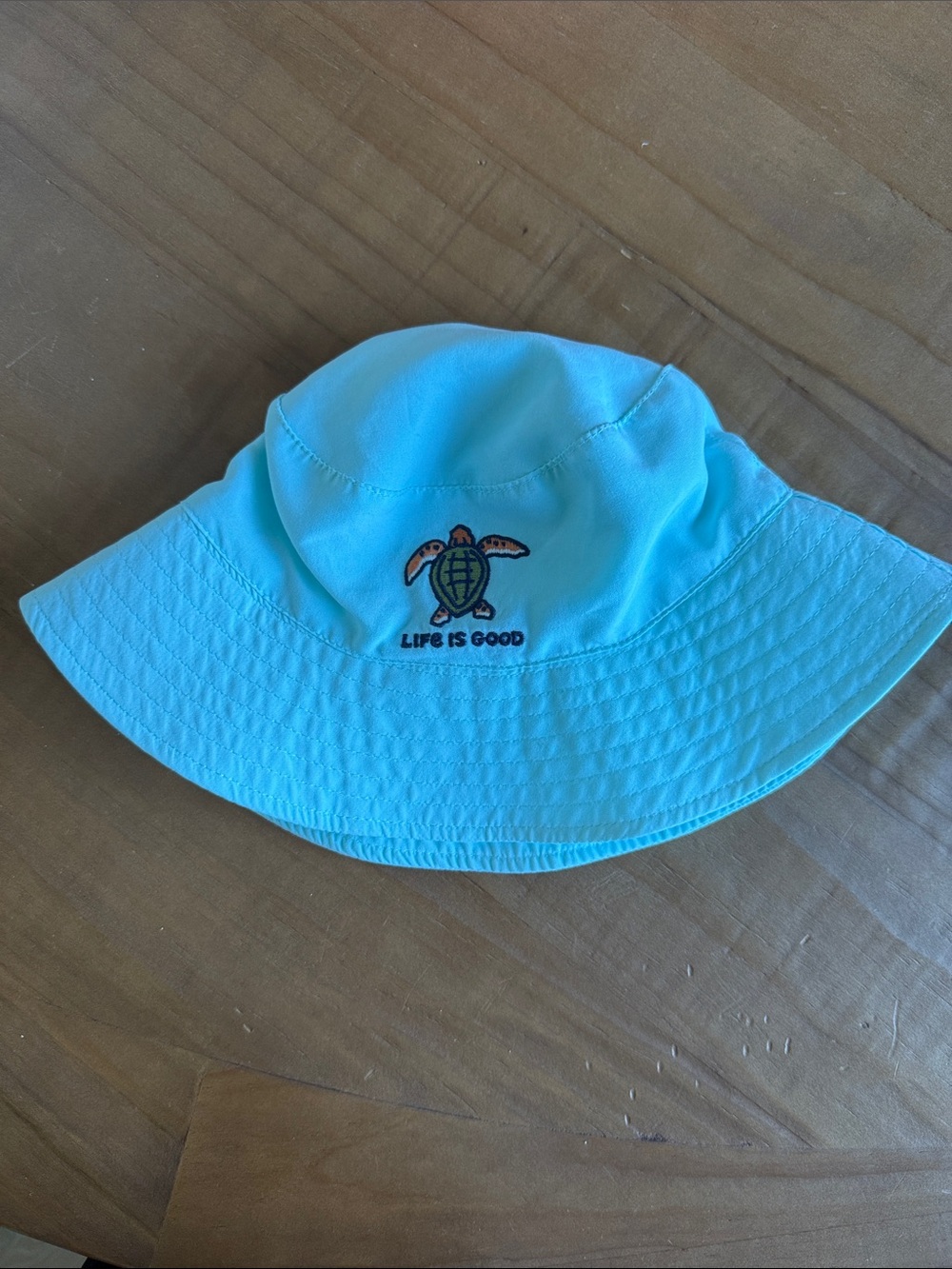 Life Is Good Aqua Turtle Sun Bucket Hat